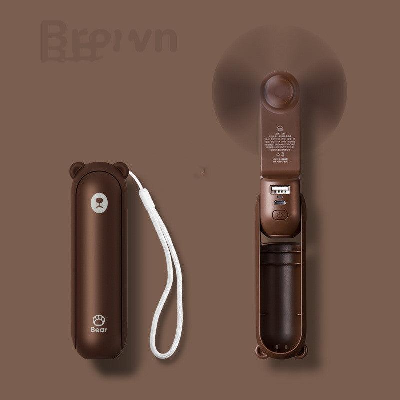 Cool Breeze Companion: Portable Fan with Power Bank Power!