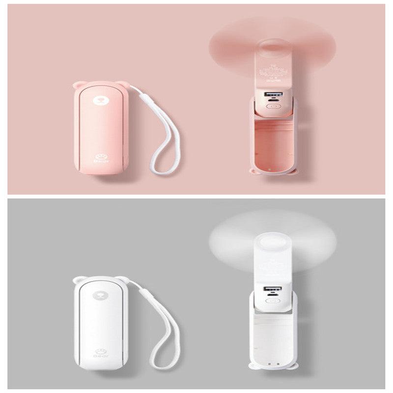 Cool Breeze Companion: Portable Fan with Power Bank Power!