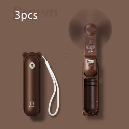 Cool Breeze Companion: Portable Fan with Power Bank Power!