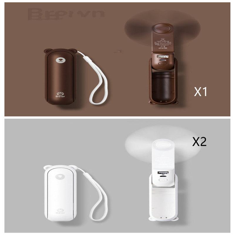 Cool Breeze Companion: Portable Fan with Power Bank Power!