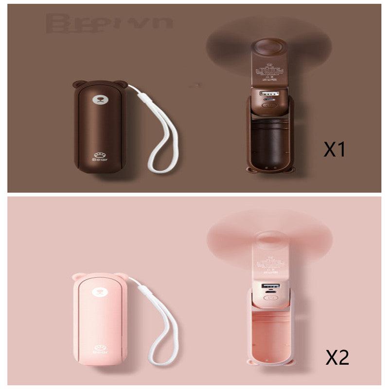 Cool Breeze Companion: Portable Fan with Power Bank Power!