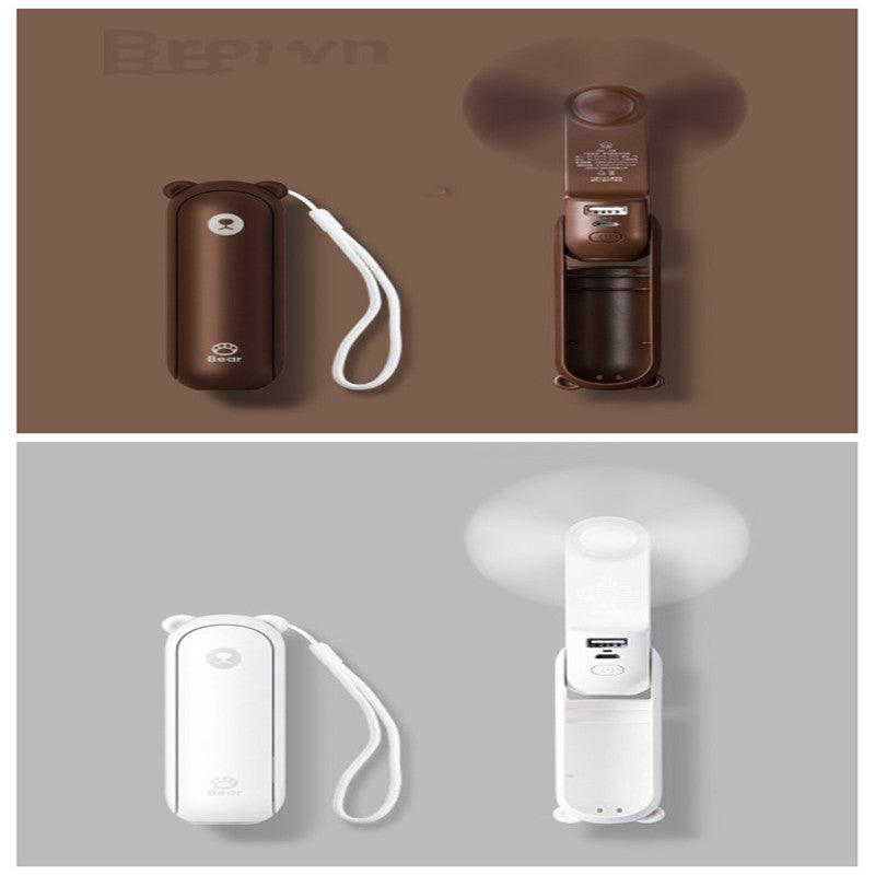Cool Breeze Companion: Portable Fan with Power Bank Power!