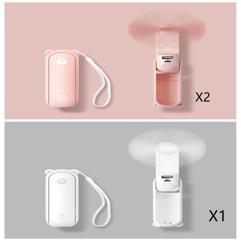 Cool Breeze Companion: Portable Fan with Power Bank Power!