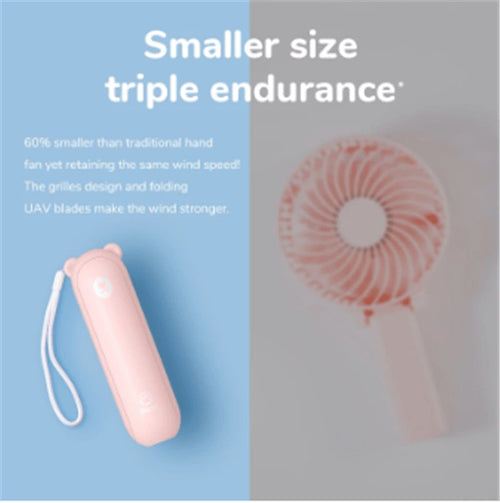 Cool Breeze Companion: Portable Fan with Power Bank Power!