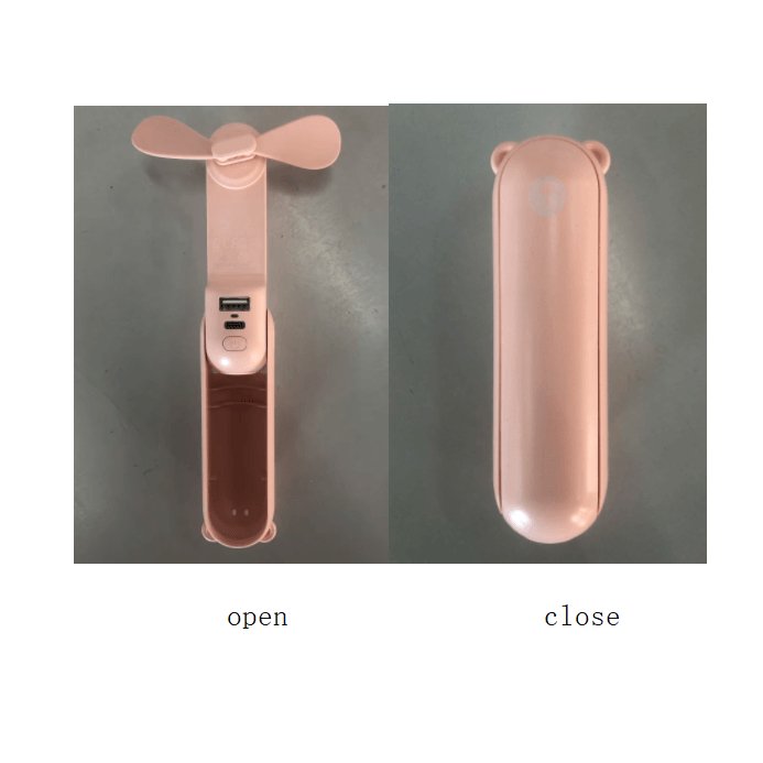 Cool Breeze Companion: Portable Fan with Power Bank Power!