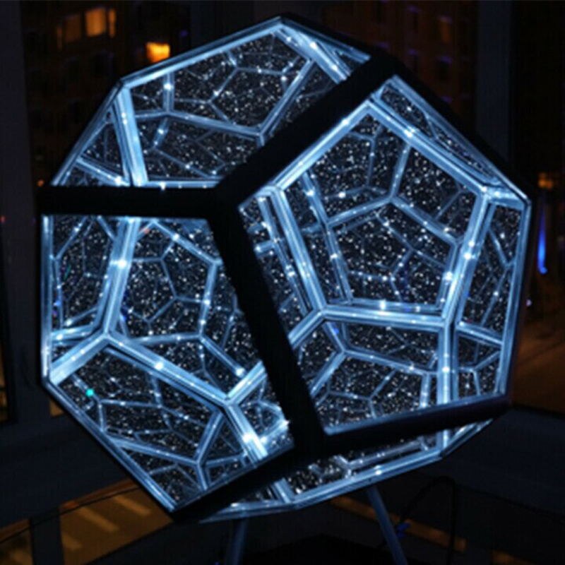 Infinity Dodecahedron Magic Table Lamp-1